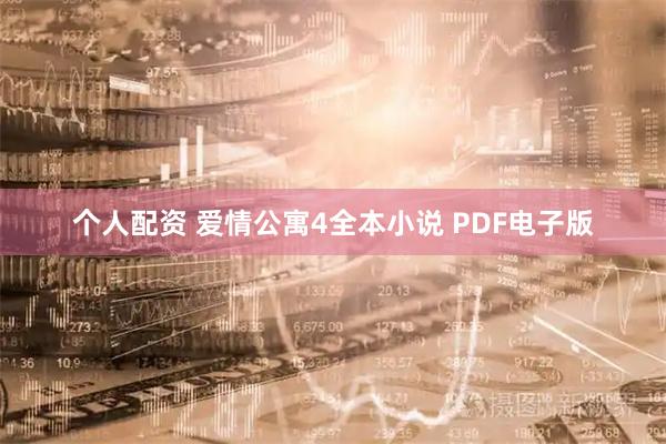 個(gè)人配資 愛(ài)情公寓4全本小說(shuō) PDF電子版